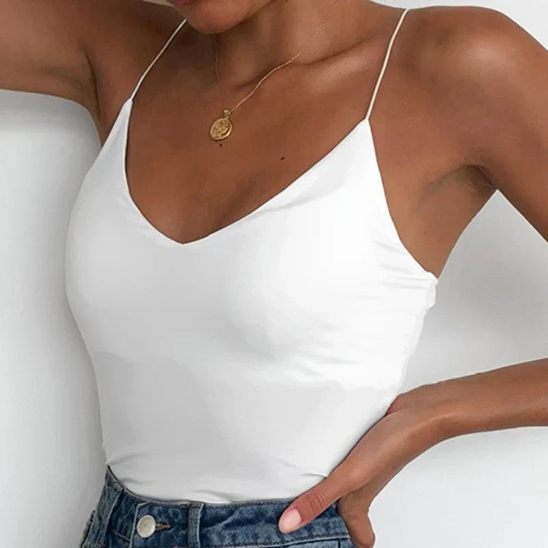 Women Thin Wild Solid Camis Vest Women Tank Tops Female 2023 Summer Sexy Strap Basic Tops Slim Sleeveless Camisole