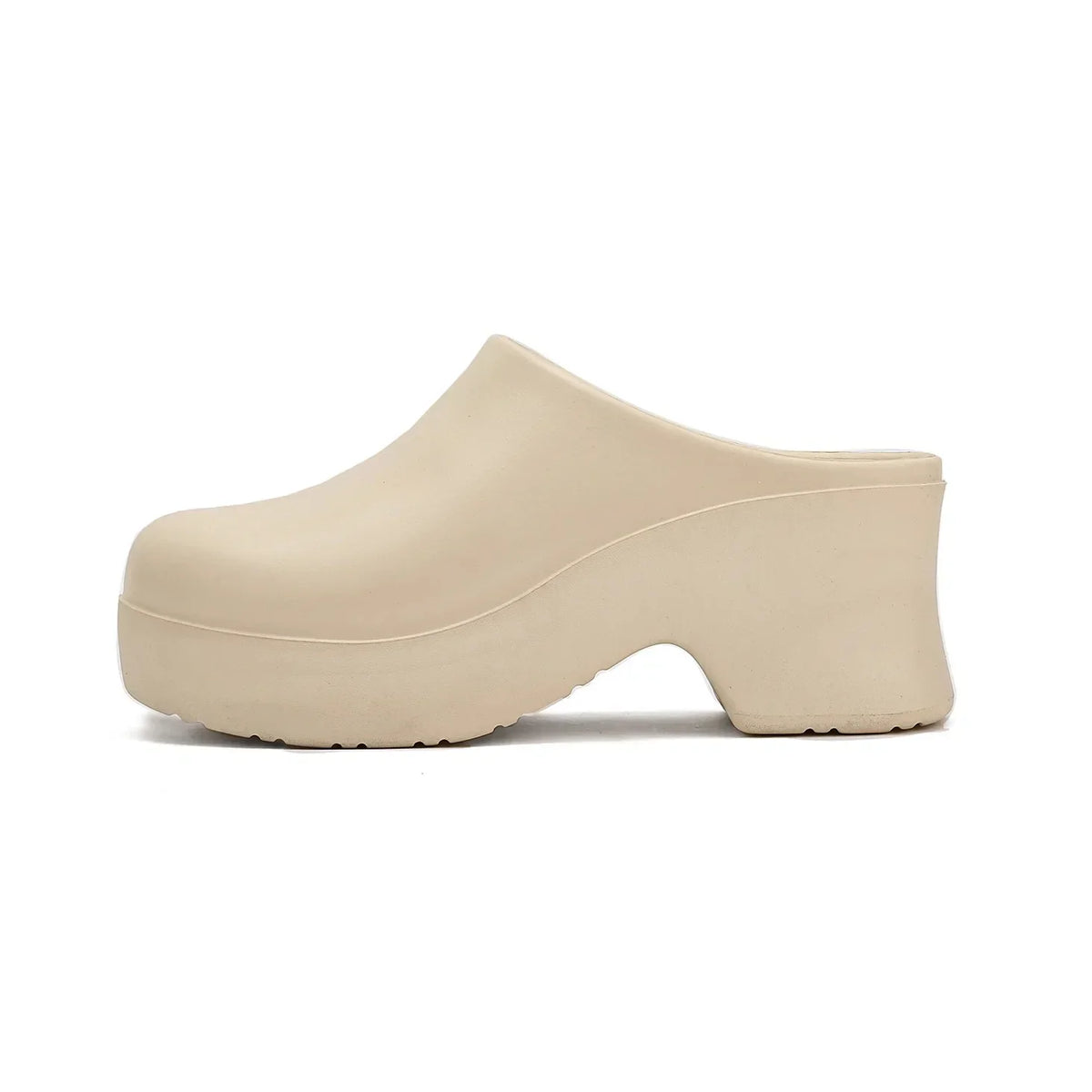 Women's Thick Heel Sandals EVA Half Wrapped Slip-On High Heels Comfortable Summer Slippers Trendy Ins Style Cross-Border Shoes
