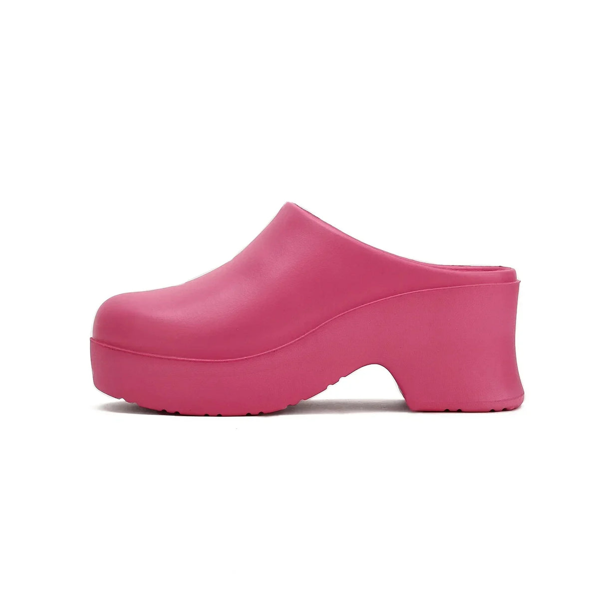 Women's Thick Heel Sandals EVA Half Wrapped Slip-On High Heels Comfortable Summer Slippers Trendy Ins Style Cross-Border Shoes