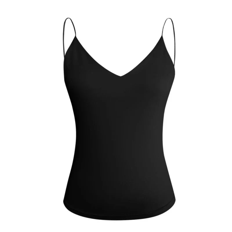 Women Thin Wild Solid Camis Vest Women Tank Tops Female 2023 Summer Sexy Strap Basic Tops Slim Sleeveless Camisole