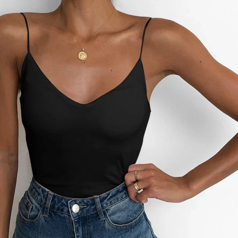 Women Thin Wild Solid Camis Vest Women Tank Tops Female 2023 Summer Sexy Strap Basic Tops Slim Sleeveless Camisole